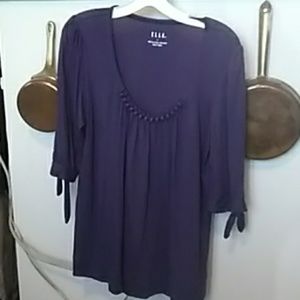 Elle Purple Top  L